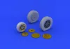 Eduard Accessories P-39 wheels late for KittyHawk - kerékkészlet