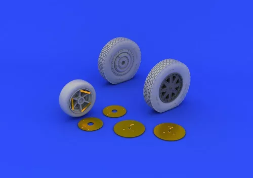 Eduard Accessories P-39 wheels late for KittyHawk - kerékkészlet