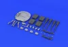 Eduard Accessories Mosquito FB Mk.VI nose guns f.Tamiya - orrfegyverzet