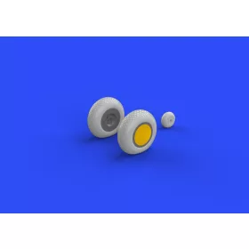   Eduard Accessories P-40 wheels w/pattern for Hasegawa - kerékkészlet