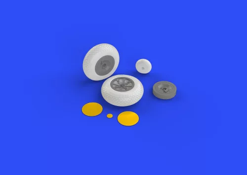 Eduard Accessories P-40 wheels w/pattern for Hasegawa - kerékkészlet