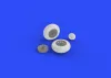 Eduard Accessories P-40 wheels w/pattern for Hasegawa - kerékkészlet