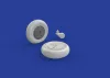 Eduard Accessories A6M5c Zero wheels for Hasegawa - kerékkészlet