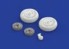 Eduard Accessories A6M5c Zero wheels for Hasegawa - kerékkészlet