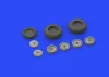 Eduard Accessories Me 262 wheels for Revell - kerékkészlet
