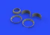 Eduard Accessories F4U-1 cowling w/alternate cooling flaps for  Tamiya - motorburkolat alternatív hűtőzsalukkal