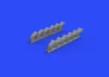 Eduard Accessories Spirfire Mk.IX exhaust stack-fishtail for Revell - halfarok típusú kipufogócsonkok