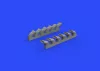 Eduard Accessories Spirfire Mk.IX exhaust stack-fishtail for Revell - halfarok típusú kipufogócsonkok