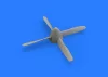 Eduard Accessories P-51D propeller for Revell - P-51D légcsavar