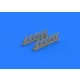 Eduard Accessories P-51D exhaust stacks for Revell - kipufogócsonkok
