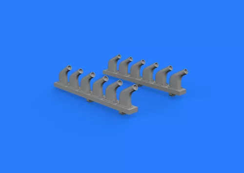 Eduard Accessories P-51D exhaust stacks for Revell - kipufogócsonkok