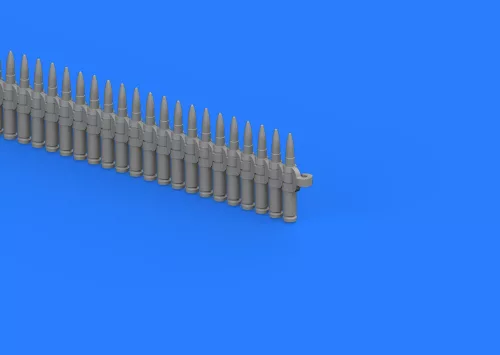 Eduard Accessories Ammo belts 12,7 mm - lőszerhevederek 12,7 mm – fegyverzet-részletező készlet