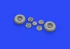 Eduard Accessories Spitfire Mk.IX wheels 4spoke w/pattern for Tamiya - kerékkészlet