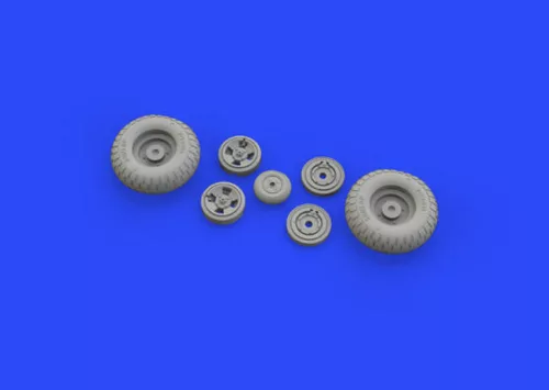 Eduard Accessories Spitfire Mk.IX wheels 4spoke w/pattern for Tamiya - kerékkészlet