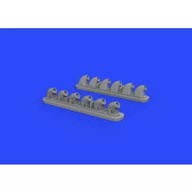   Eduard Accessories P-40E exhaust stacks for Hasegawa - kipufogócsonkok