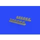 Eduard Accessories P-40E exhaust stacks for Hasegawa - kipufogócsonkok
