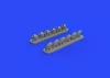 Eduard Accessories P-40E exhaust stacks for Hasegawa - kipufogócsonkok