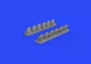 Eduard Accessories P-40E exhaust stacks for Hasegawa - kipufogócsonkok