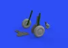 Eduard Accessories Bf 108 wheels for Eduard - kerékkészlet