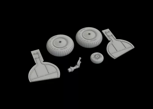 Eduard Accessories Bf 108 wheels for Eduard - kerékkészlet