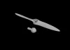 Eduard Accessories Bf 108 wooden propeller for Eduard - Bf 108 fa légcsavar