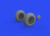Eduard Accessories P-40E wheels for Trumpeter - kerékkészlet