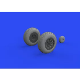   Eduard Accessories P-40E wheels for Trumpeter - kerékkészlet
