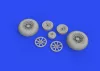 Eduard Accessories P-40E wheels for Trumpeter - kerékkészlet