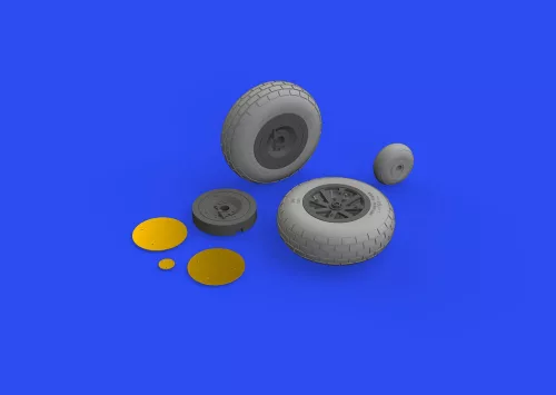 Eduard Accessories P-40E wheels for Trumpeter - kerékkészlet