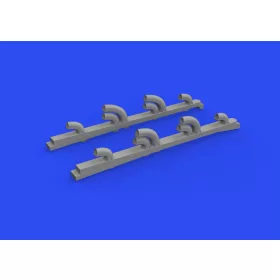   Eduard Accessories Yak-9T exhaust stacks PRINT for ICM - 3D nyomtatott kipufogócsonkok