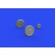 Eduard Accessories Bf 109G-4 wheels for REVELL - kerékkészlet