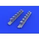Eduard Accessories Bf 109G-2/4 exhaust stacks for REVELL - kipufogócsonkok