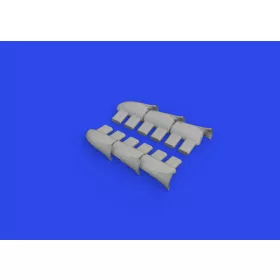   Eduard Accessories Hurricane Mk.II exhaust fishtail PRINT 1/32 REVELL - 3D nyomtatott halfarok típusú kipufogócsonkok