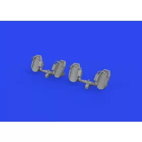   Eduard Accessories Bf 109E rudder pedals early PRINT 1/32 - oldalkormány-pedálok