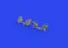 Eduard Accessories Bf 109E rudder pedals late PRINT 1/32 - oldalkormány-pedálok