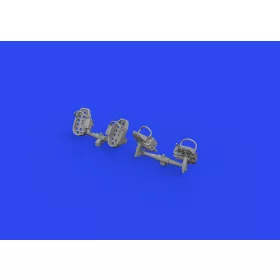   Eduard Accessories Bf 109E rudder pedals late PRINT 1/32 - oldalkormány-pedálok