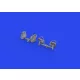 Eduard Accessories Bf 109E rudder pedals late PRINT 1/32 - oldalkormány-pedálok