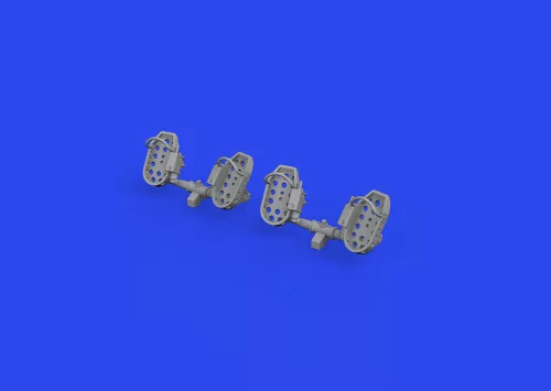Eduard Accessories Bf 109E rudder pedals late PRINT 1/32 - oldalkormány-pedálok