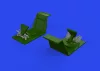 Eduard Accessories Bf 109E rudder pedals late PRINT 1/32 - oldalkormány-pedálok