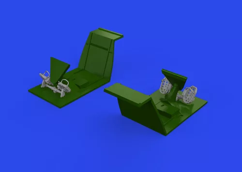 Eduard Accessories Bf 109E rudder pedals late PRINT 1/32 - oldalkormány-pedálok