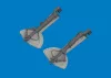 Eduard Accessories Bf 109G undercarriage legs PRINT for Revell - futómű-részletező készlet