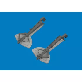   Eduard Accessories Bf 109G undercarriage legs PRINT for Revell - futómű-részletező készlet