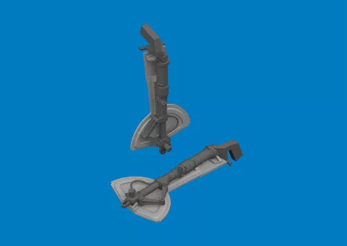 Eduard Accessories Bf 109G undercarriage legs PRINT for Revell - futómű-részletező készlet
