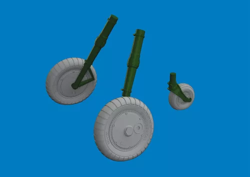 Eduard Accessories Bf 109G-6 wheels for Revell - kerékkészlet