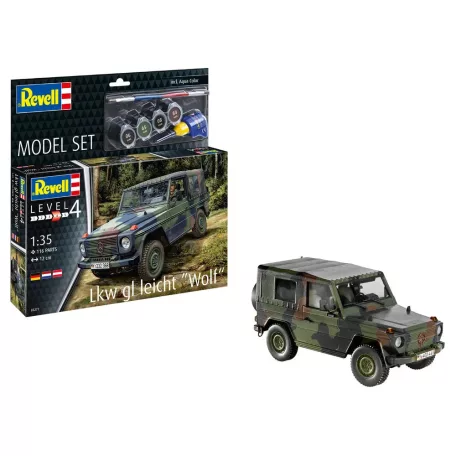 Revell Model Set Lkw gl leicht Wolf 1:35 autó makett 63277R