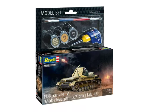 Revell Model Set Flakpanzer IV - Möbelwagen 3,7 cm Flak 43 – 1:72 harcjármű makett