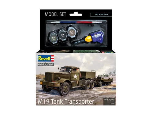 Revell Model Set M19 Tank Transporter – 1:76 katonai járműszállító makett