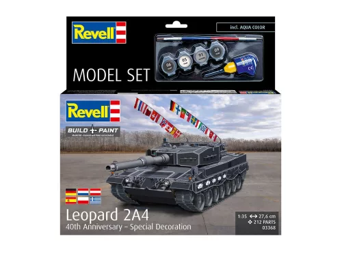 Revell Model Set Leopard 2A4 (40th Anniversary Special Livery) – 1:35 harckocsi makett