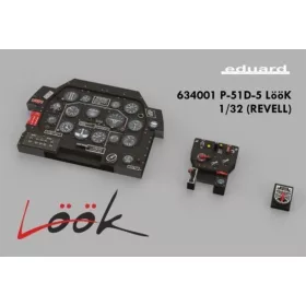   Eduard Accessories P-51D-5 LööK for Revell - LööK műszerfal- és biztonságiöv-készlet