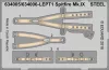 Eduard Accessories Spitfira Mk.IX late LööK for Tamiya - LööK műszerfal- és biztonságiöv-készlet